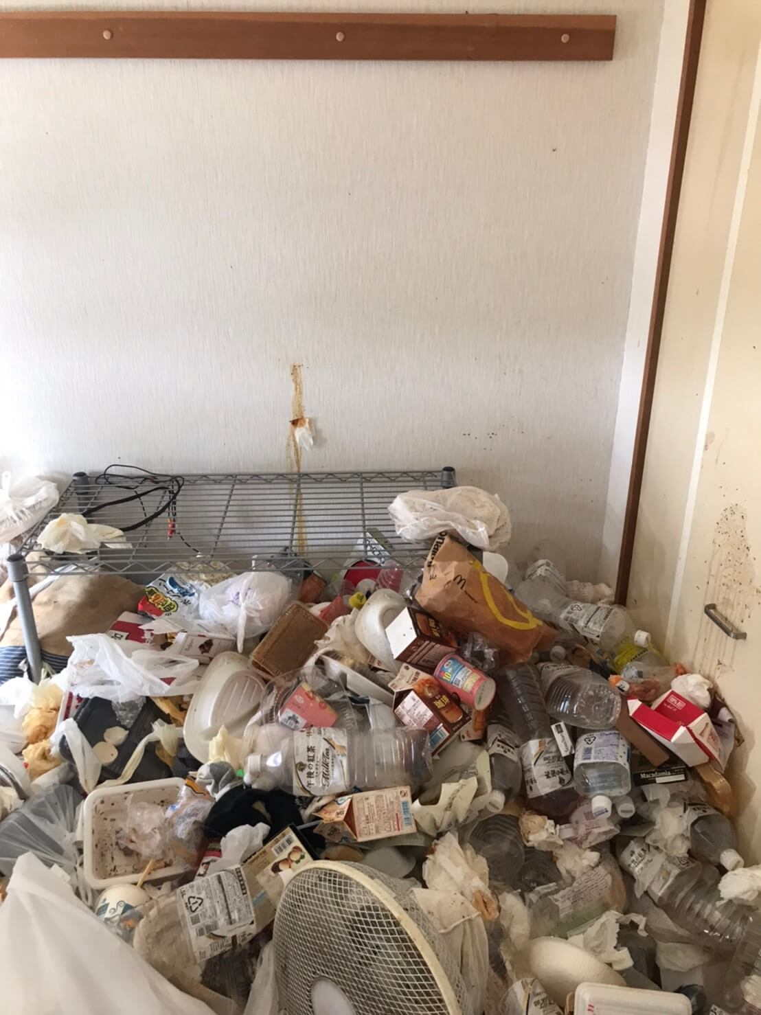 ゴミ屋敷回収前の写真