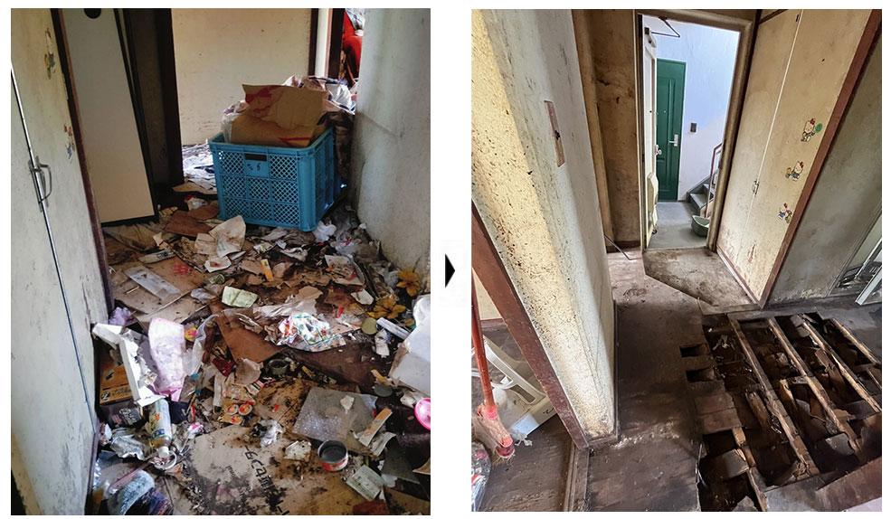 1人暮らしゴミ屋敷清掃